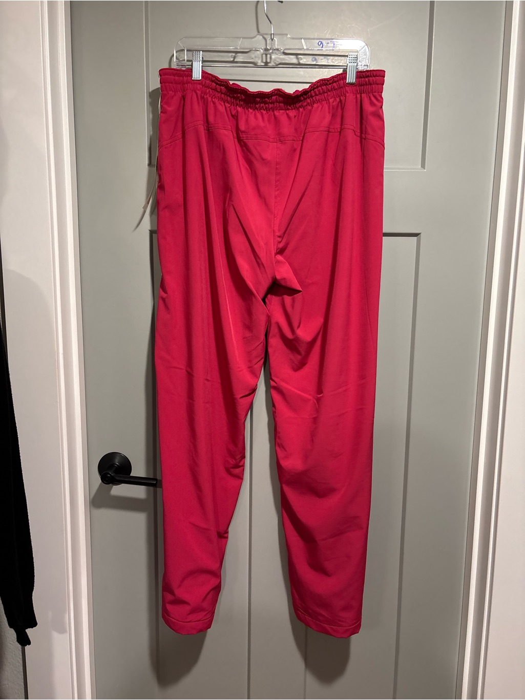 Finish Line Red Joggers With White Side Stripe — image 4 of 4